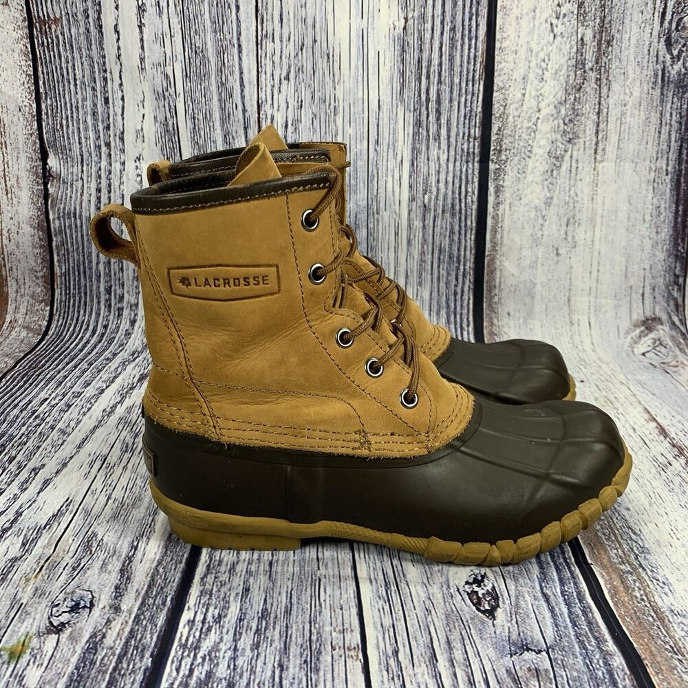 LaCrosse Uplander II 6” Tan Leather Waterproof Duck Boots Women’s 7
